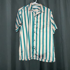 Urban outfitters striped satin shirt